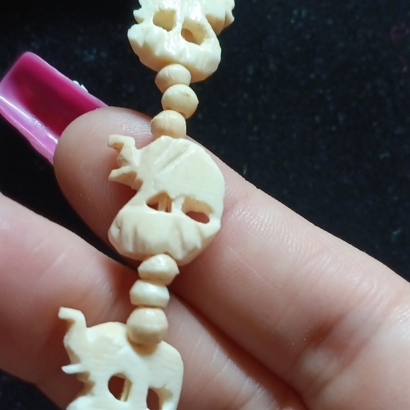 Ivory elephant vintage necklace - Picture 8 of 8